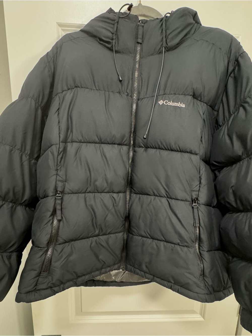 Columbia Black Omni-Heat Hooded Puffer Jacket XXL - Ultra Warm Winter Coat